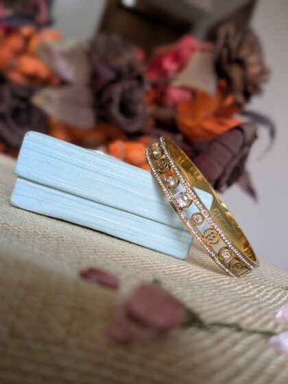 Icon Glow – Double Layer Designer Gold Bracelet